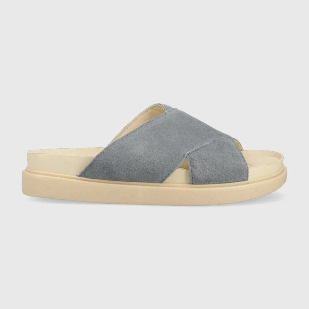 Vagabond Erin 5332-040-61 Sandals Women's US 10 Blue Suede Slip On Slide GAL1486